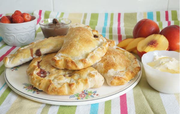 sweet calzone recipe strawberry and nectarine