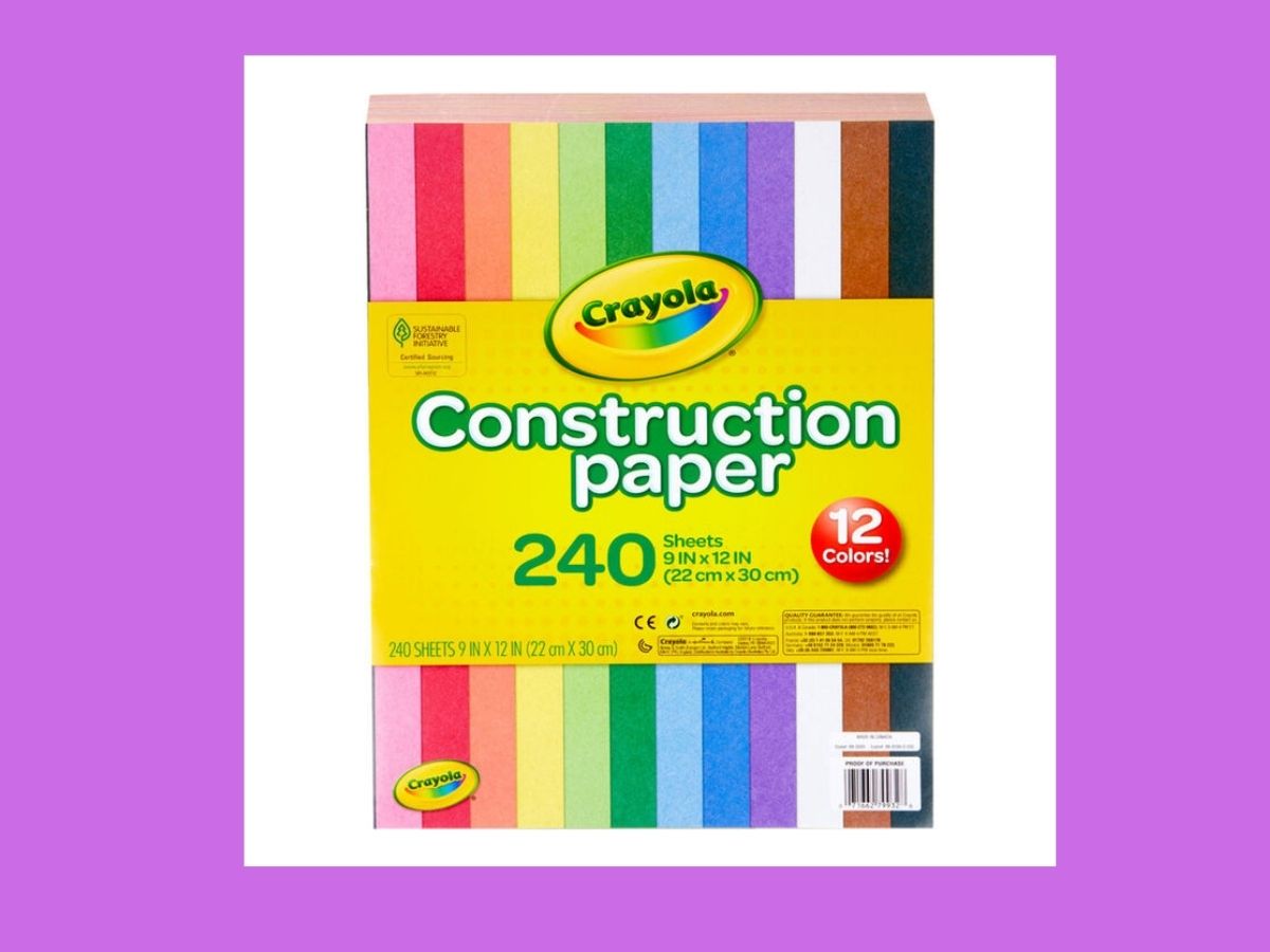crayola construction paper pad