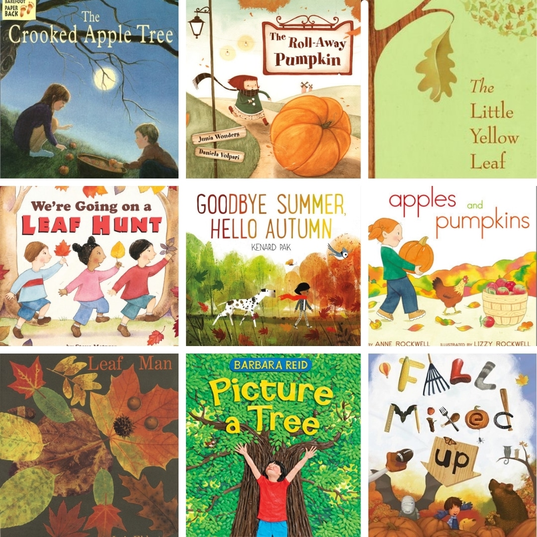 fall books for kids social image 9 book covers