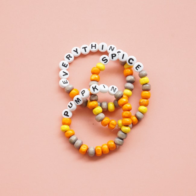 pumpkin spice everything bracelet