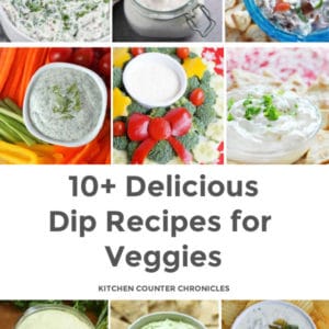 vegetable platter dip recipes featured image