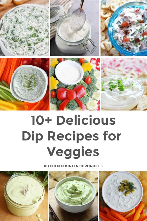 vegetable platter dip recipes featured image