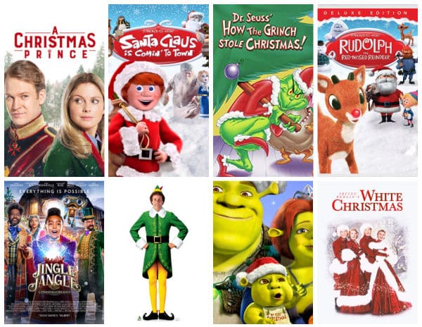 best christmas movies for families collage of movies