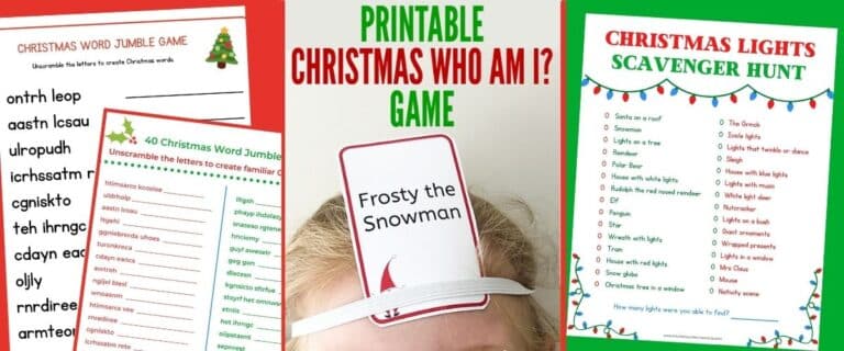 20  Free Printable Christmas Games for the Whole Family