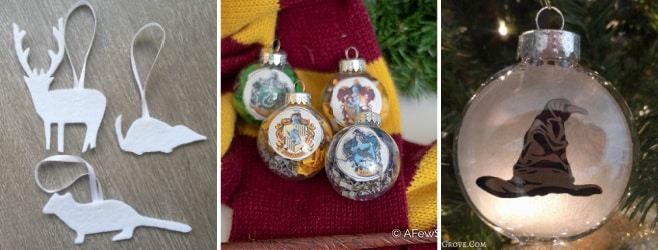 harry potter christmas ornaments to make collage of baubles
