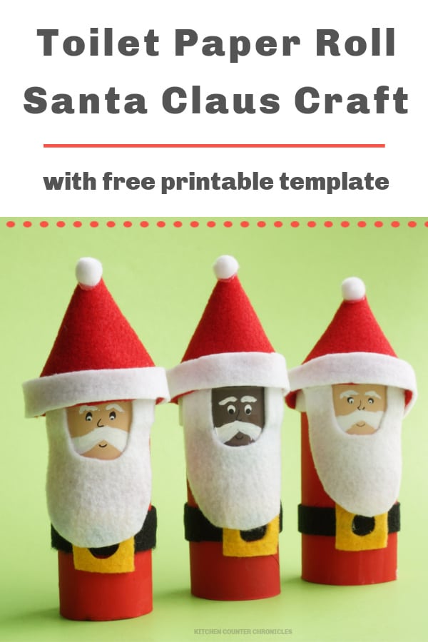 Cute Toilet Paper Roll Santa Claus Craft