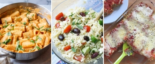 valentines day pasta recipes greek pasta salad lasagna rolls vegan rose