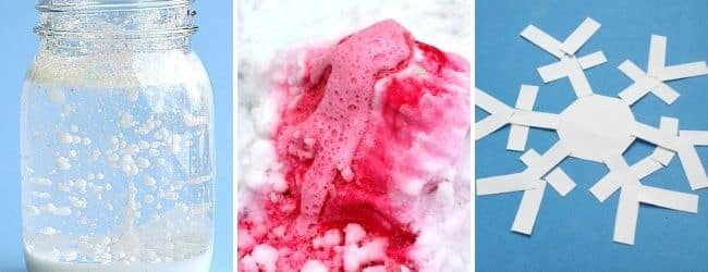 snow stem activities snowstorm in jar snow volcano snowflake