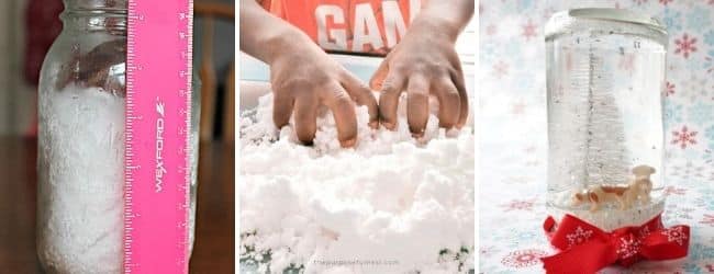 stem snow activities fake snow snow globe