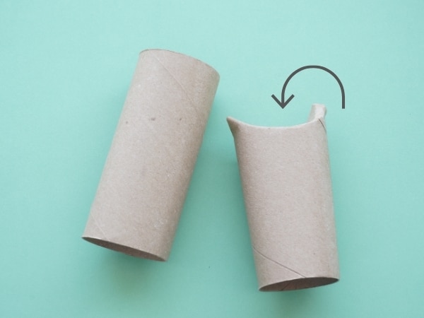 toilet paper roll box with both sides turned in