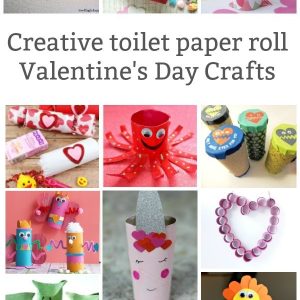 toilet paper roll valentines day crafts for kids collage of projects