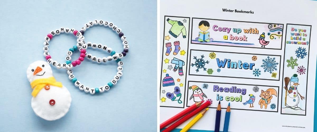 winter crafts for tweens friendship bracelets and bookmarks to color