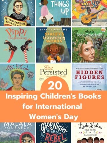 collage of international women's day children's books collection new pin 2022