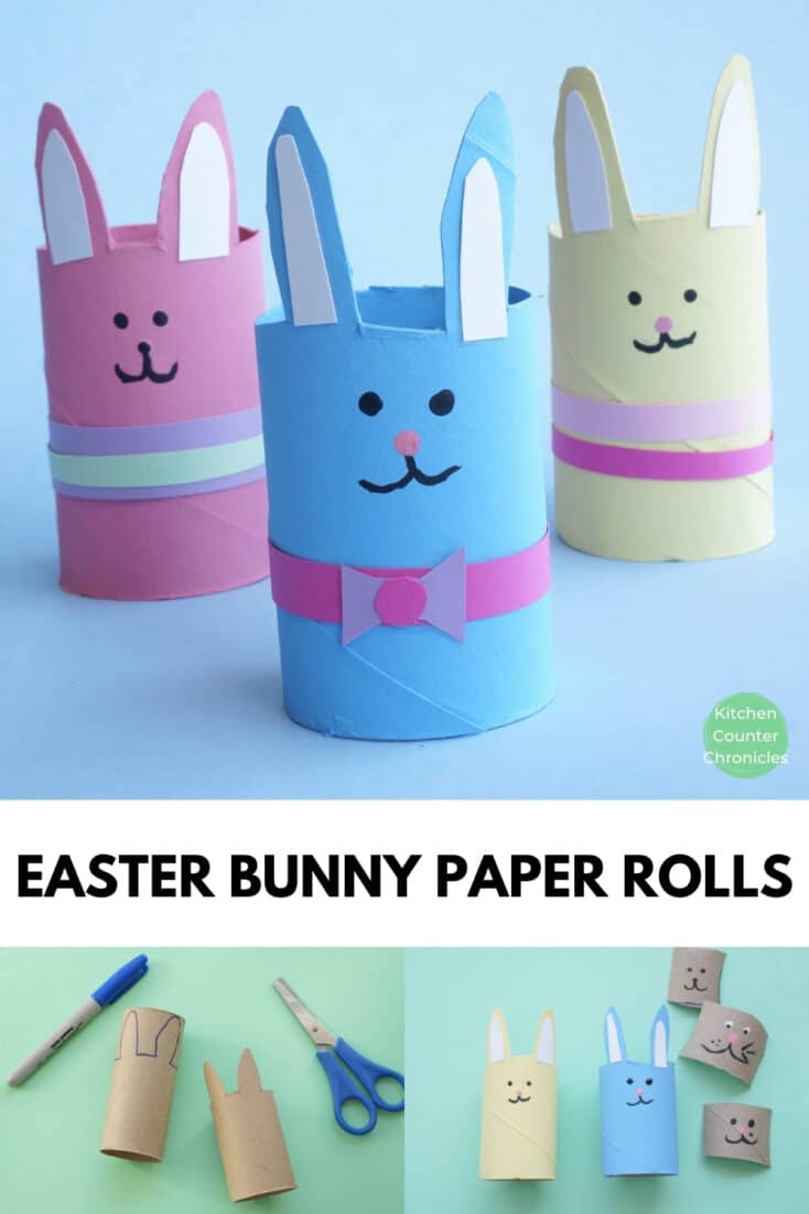 Blue craft paper shop roll