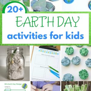 earth day activities for kids collage of activities