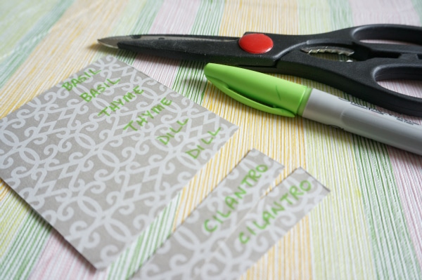 handmade seed pot labels