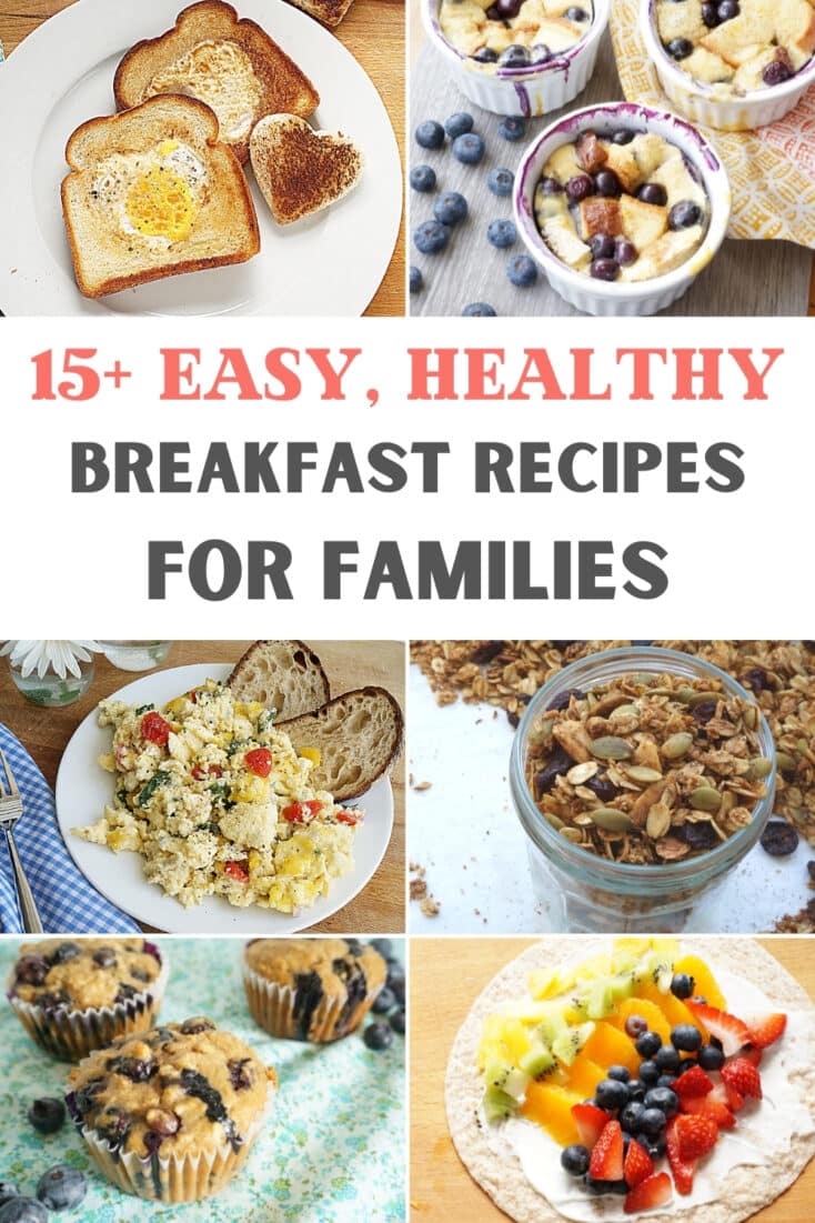 easy healthy breakfast ideas collage of breakfast recipes