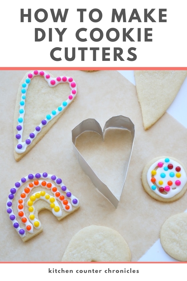 How to Make a Cookie Cutter at Home decorated cookies on a table