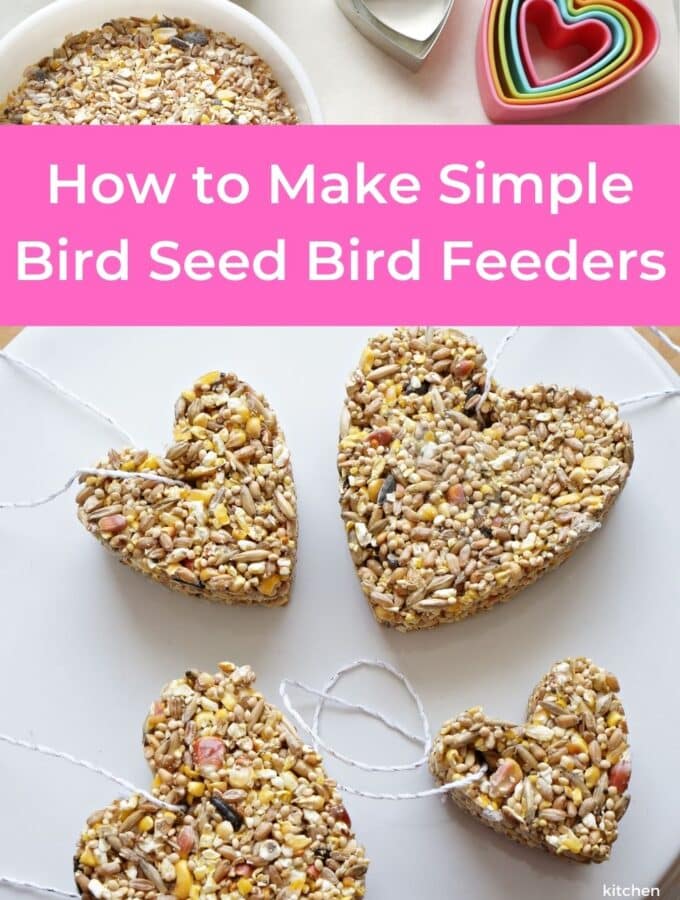 how to make a simple bird seed bird feeder