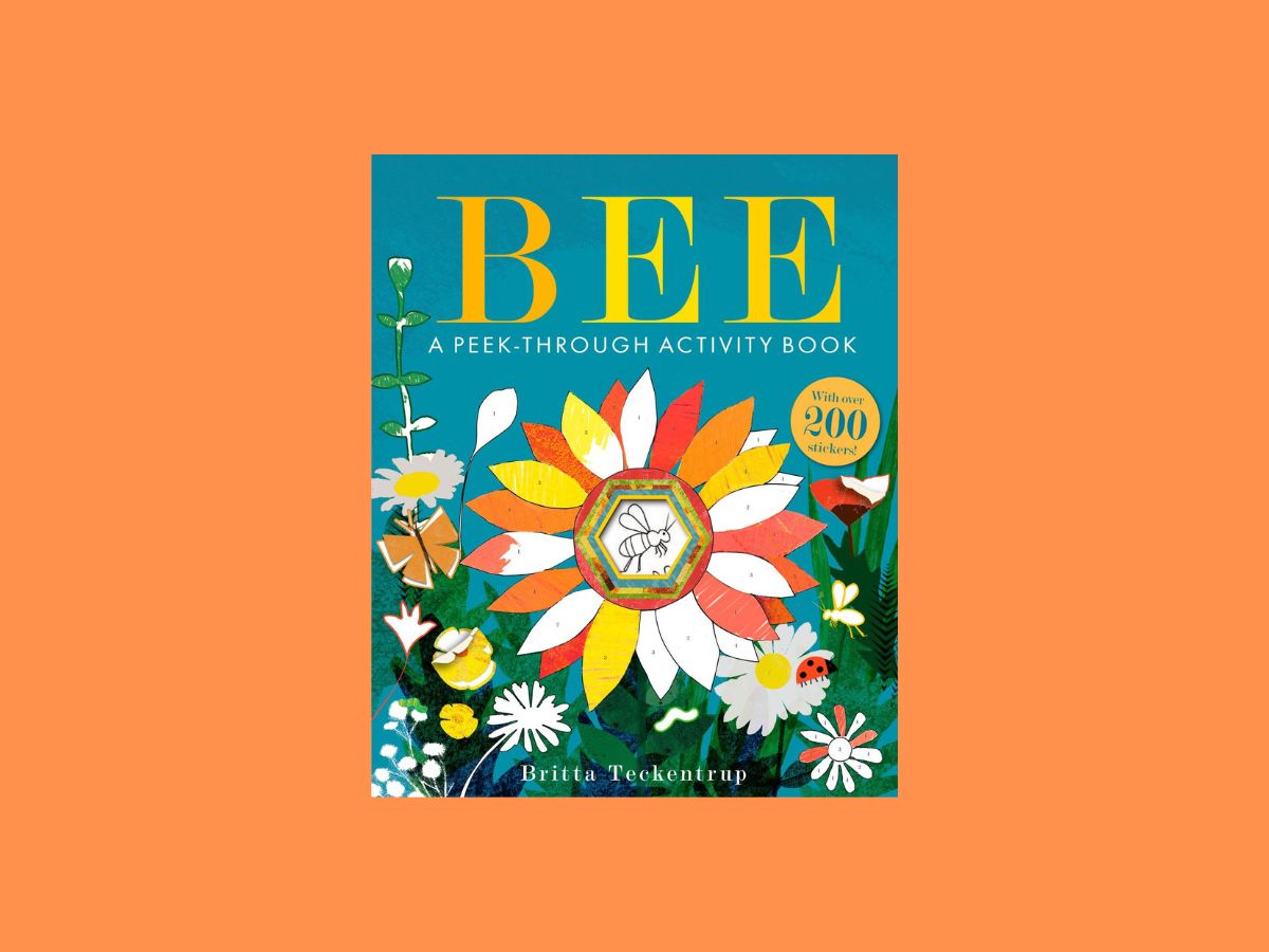 bees a peek through activity book book cover
