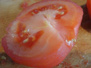peeling tomatoes