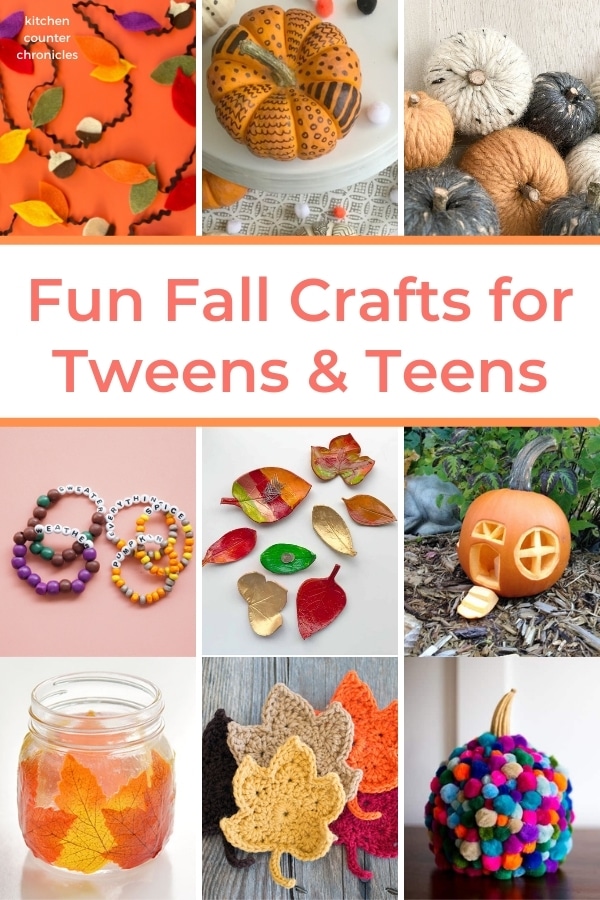fall crafts for tweens to make collage of craft projects