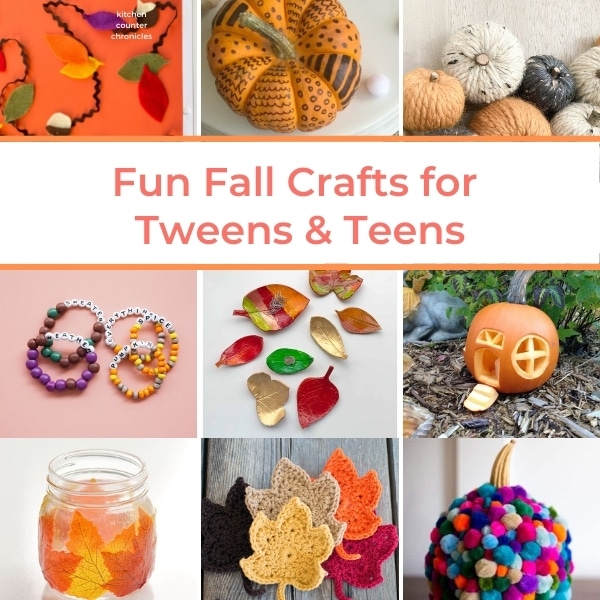 fall crafts for tweens to make collage of craft projects