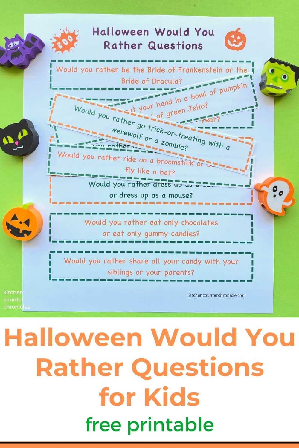 125 Halloween Would You Rather Questions {Free Printable}