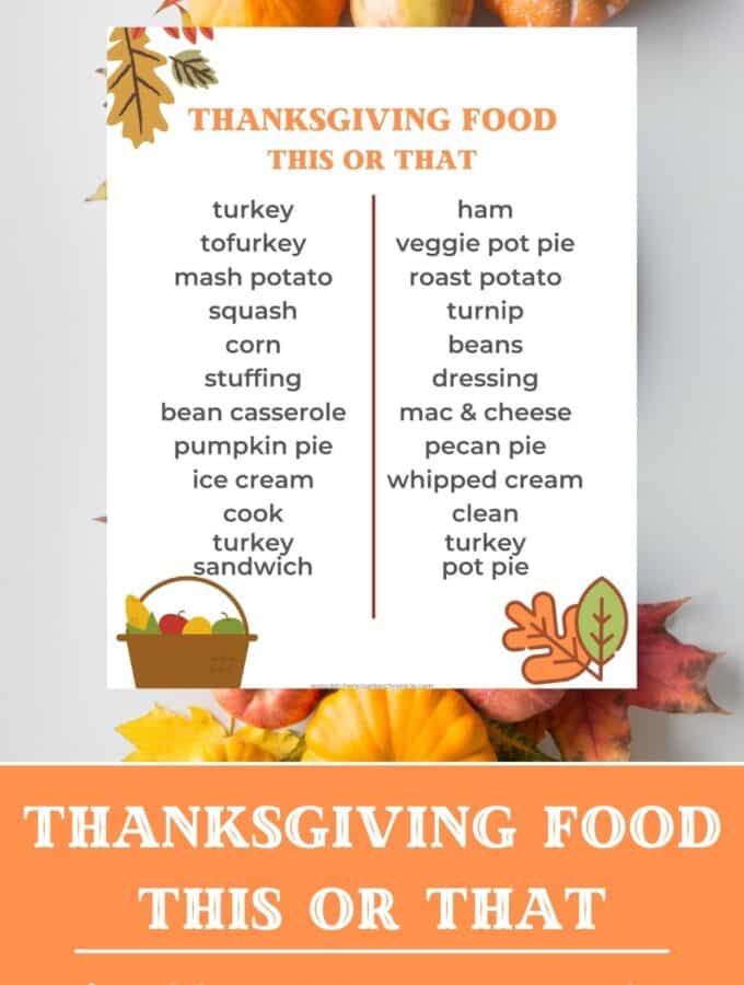 thanksgiving this or that printable and instagram template pin image