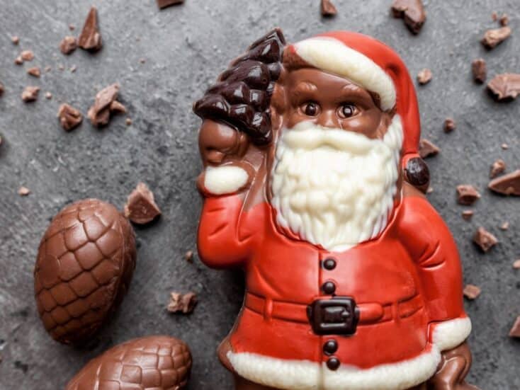 christmas chocolate advent calendar chocolate santa claus