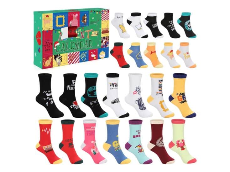 friends advent calendar sock calendar