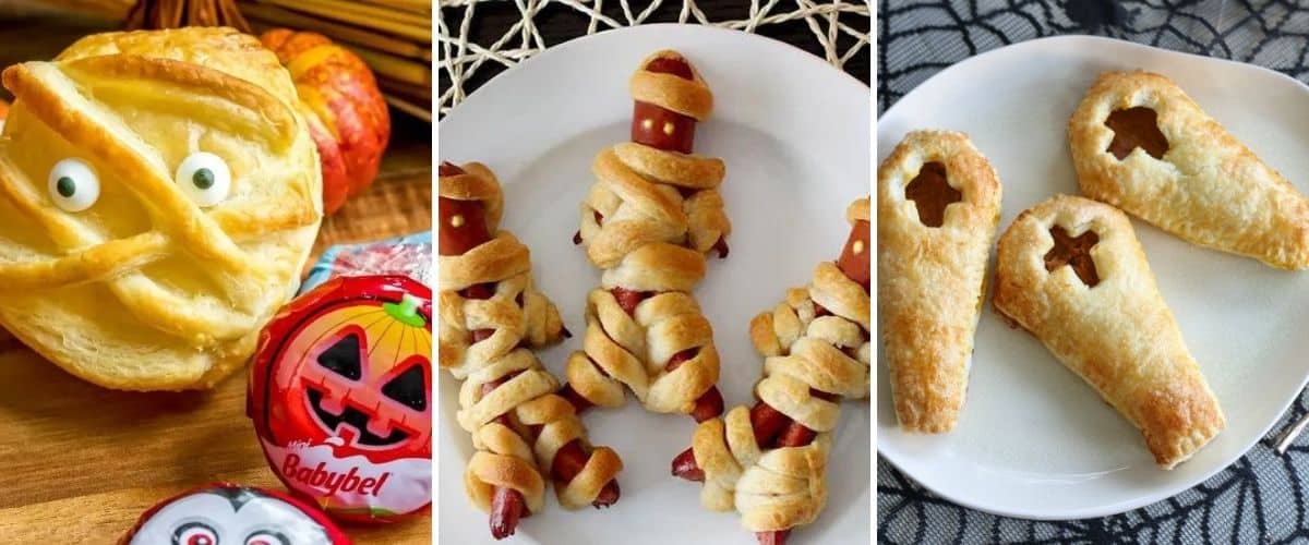 halloween puff pastry ideas coffin hand pies hot do mummies and mummy wrapped cheese