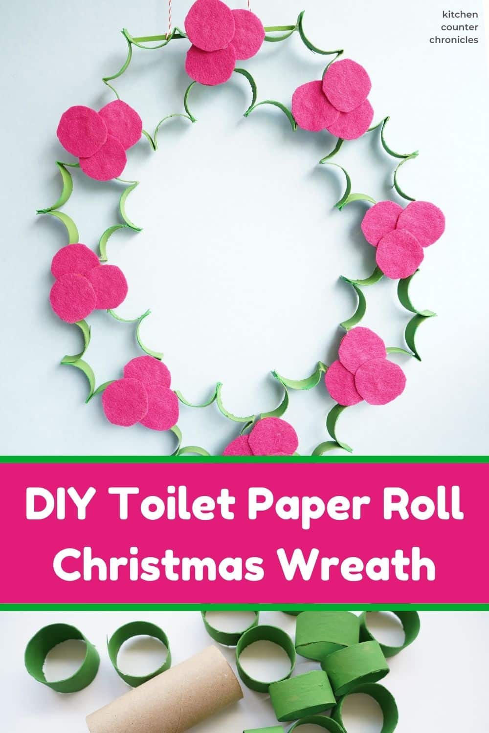 Making Festive Toilet Roll Christmas Decorations