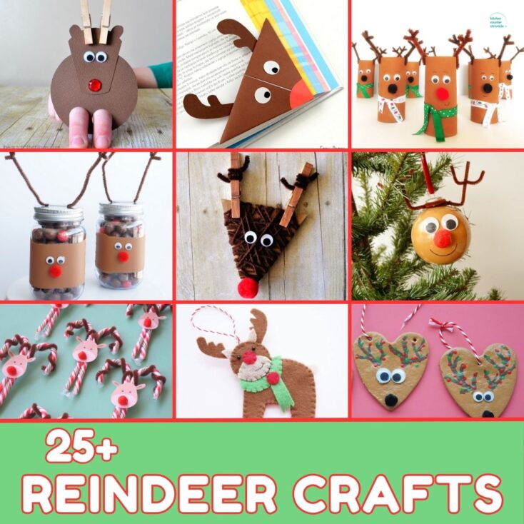25+ Fun Reindeer Crafts for Kids to Make