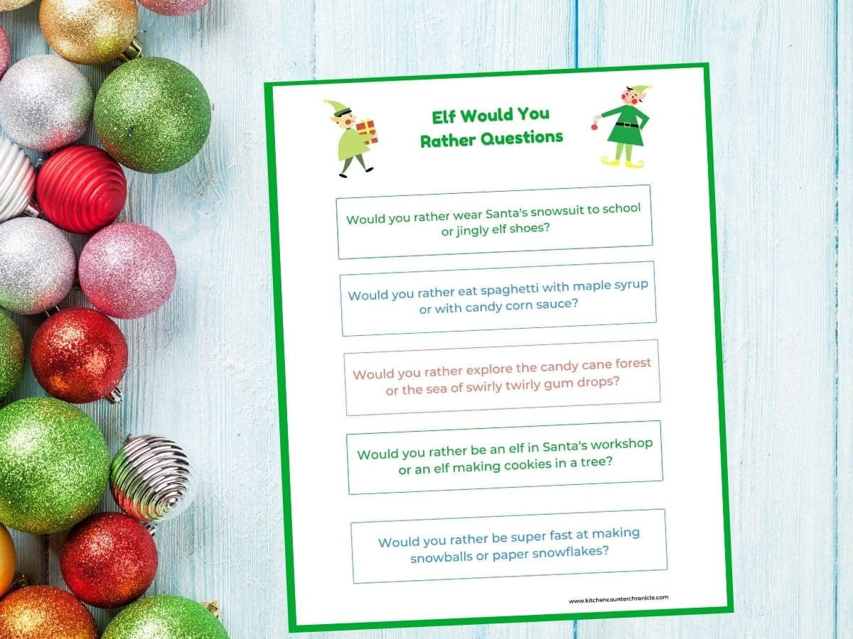 Christmas Would You Rather? - Free Printable! - Kids Activity Zone