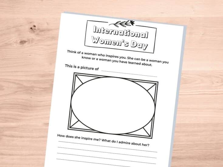Creative International Women's Day Worksheet for Kids