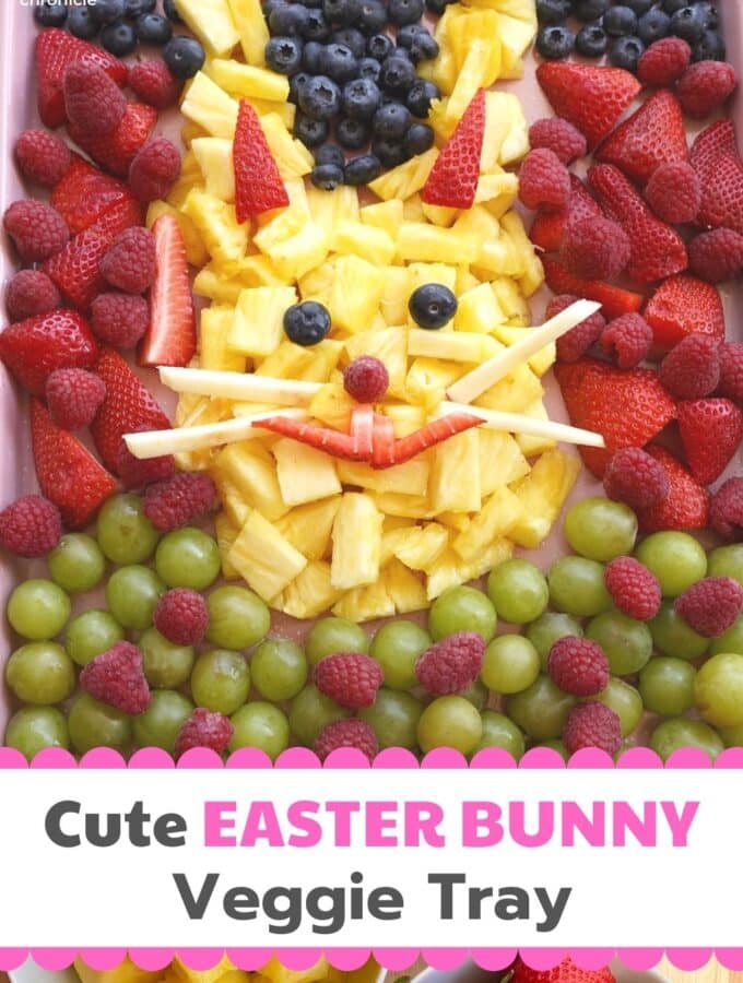 how to make an easter bunny fruit tray