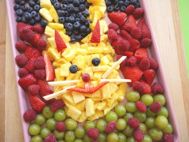 How to Make an Easter Bunny Fruit Tray