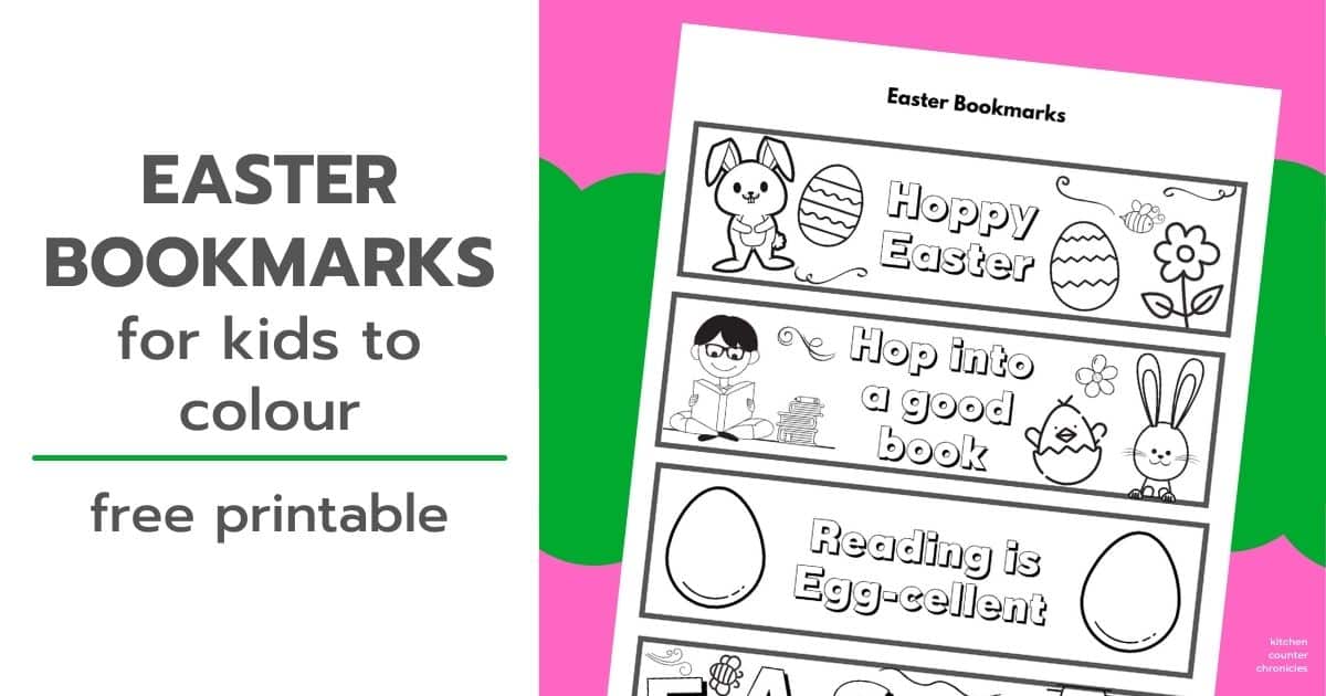 printable easter bookmarks to color for kids social image