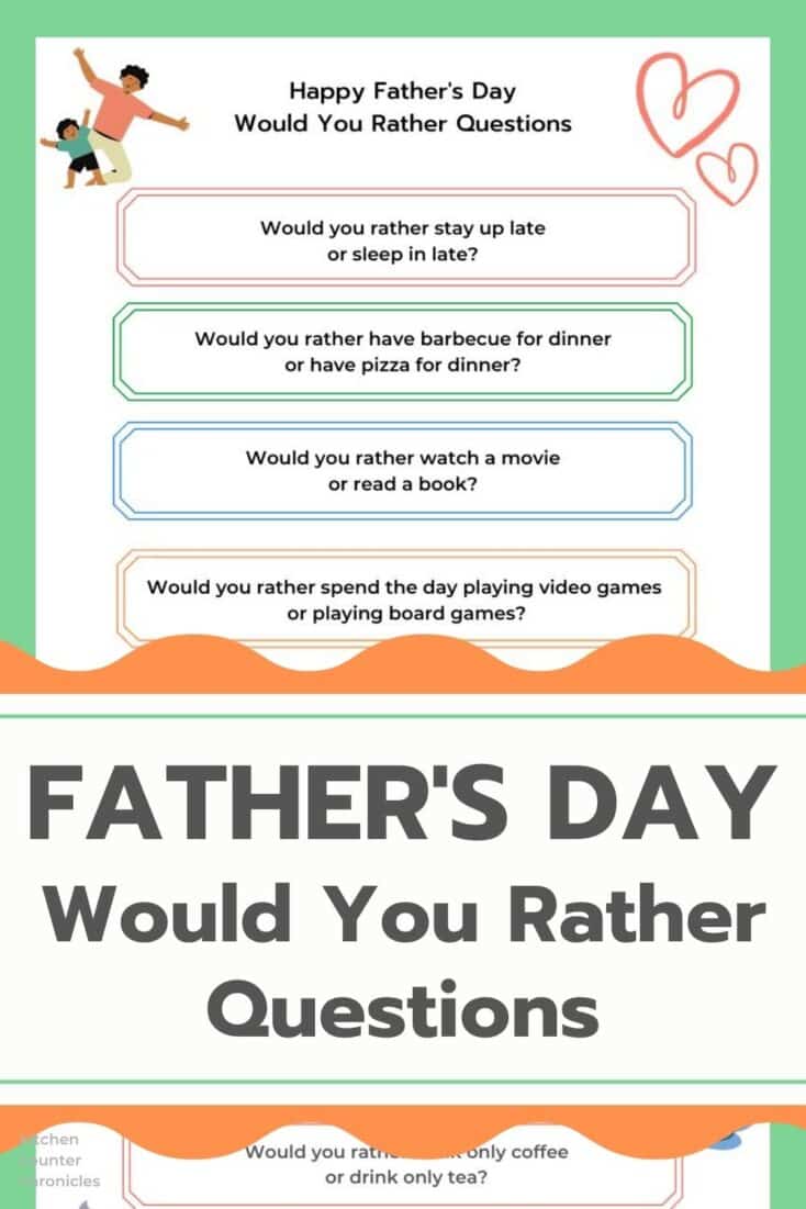 Funny Father's Day Would You Rather Edition