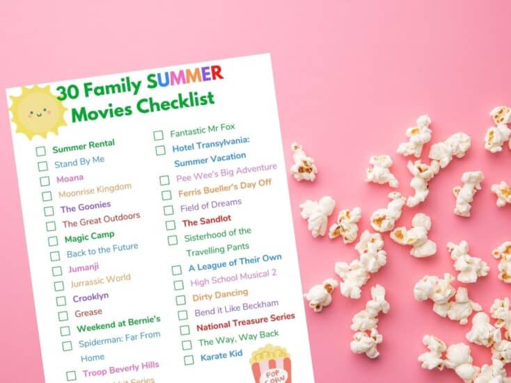 The Best 30 Summer Family Movies Checklist