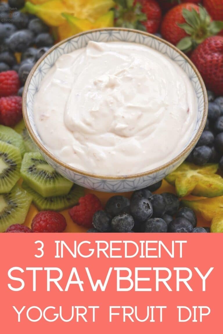 Easy Strawberry with Greek Yogurt Dip for Fruit