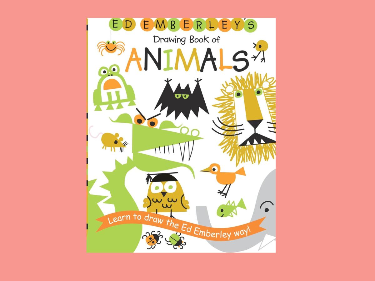 ed emberly's drawing book of animals book cover