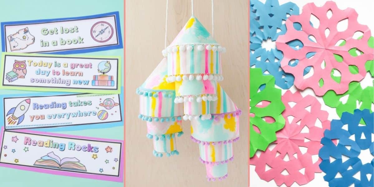 https://www.kitchencounterchronicle.com/wp-content/uploads/2022/07/paper-crafts-for-older-kids-to-make-paper-snowflakes-paper-bookmarks-and-paper-lantern.jpg