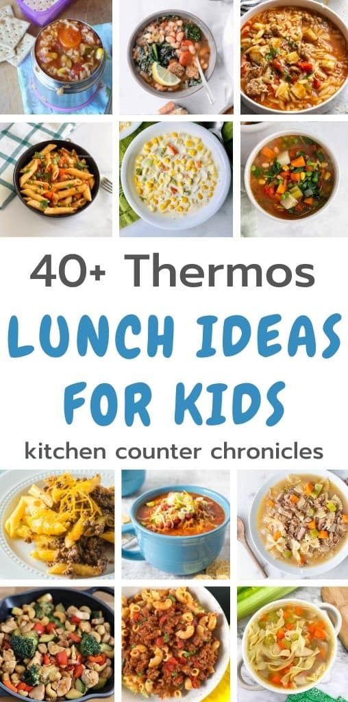 Hot lunch ideas (for thermos)  Kindergarten lunch, Hot school lunch, Kids  lunch