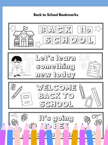 featured image for back to school bookmarks