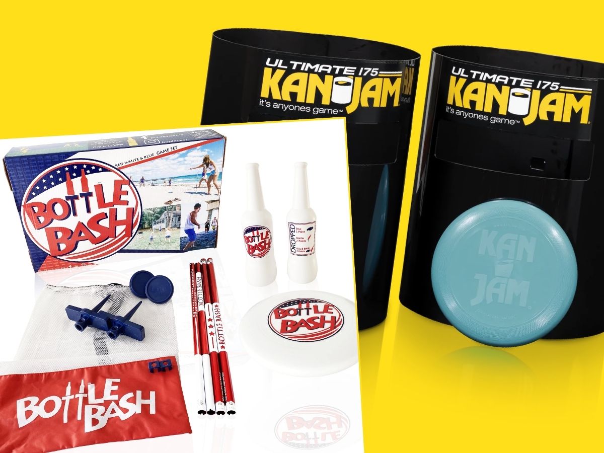kan jam game and bottle bash game