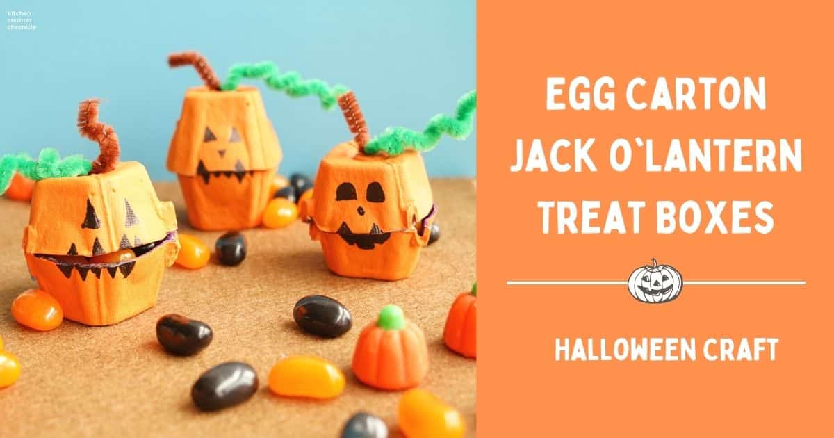3 egg carton jack olantern candy boxes with title