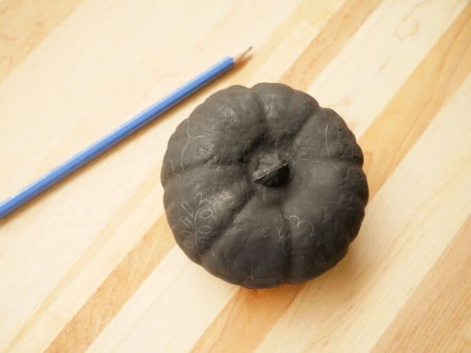 DIY Chalk Marker Pumpkins