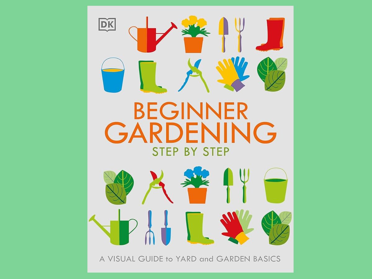 beginner gardening step by step book cover
